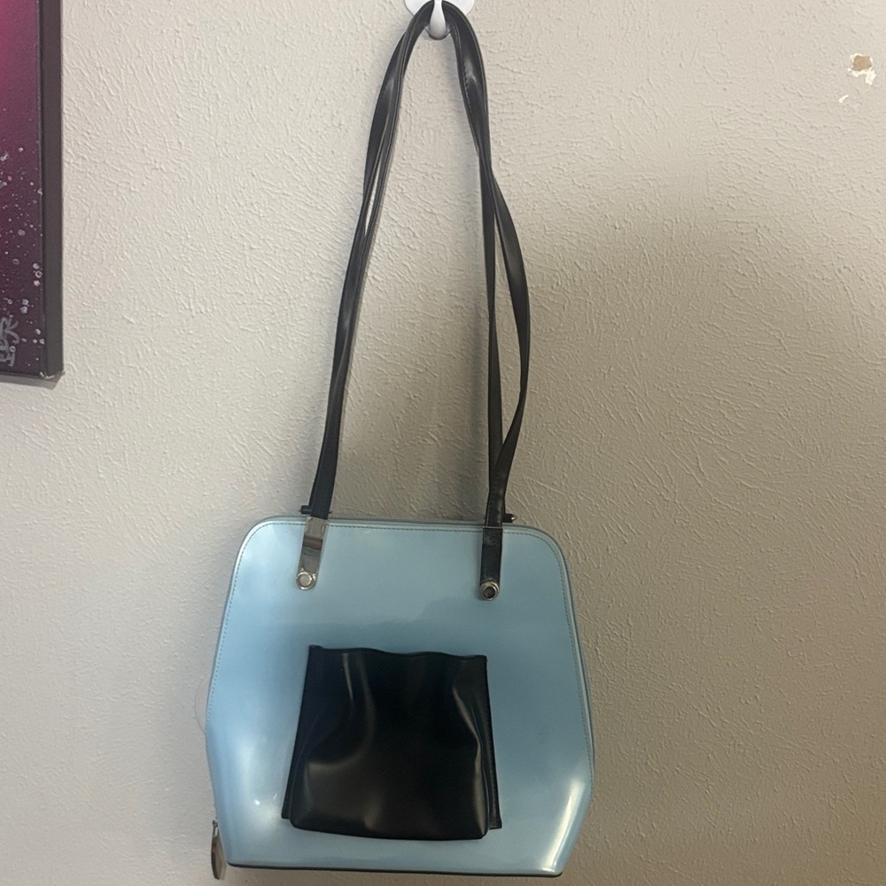 Stylish Beijo Black and Blue Women's Bag